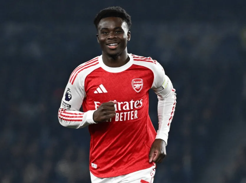 体育娱乐-萨卡本场打进1球，对抗14胜4，2拦截1抢断12次丢失球权